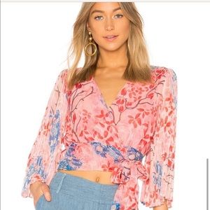 Alice + Olivia Silk Crop Top 💜